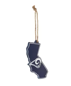 Christmas Tree Decorations Team Sports America Los Angeles Rams 5 In. NFL Team State Christmas Ornament