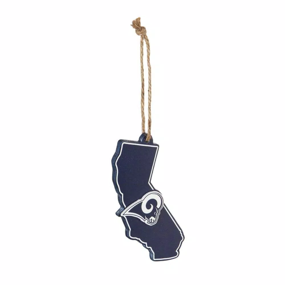 Christmas Tree Decorations Team Sports America Los Angeles Rams 5 In. NFL Team State Christmas Ornament 1 Christmas Tree Decorations Team Sports America Los Angeles Rams 5 In. NFL Team State Christmas Ornament