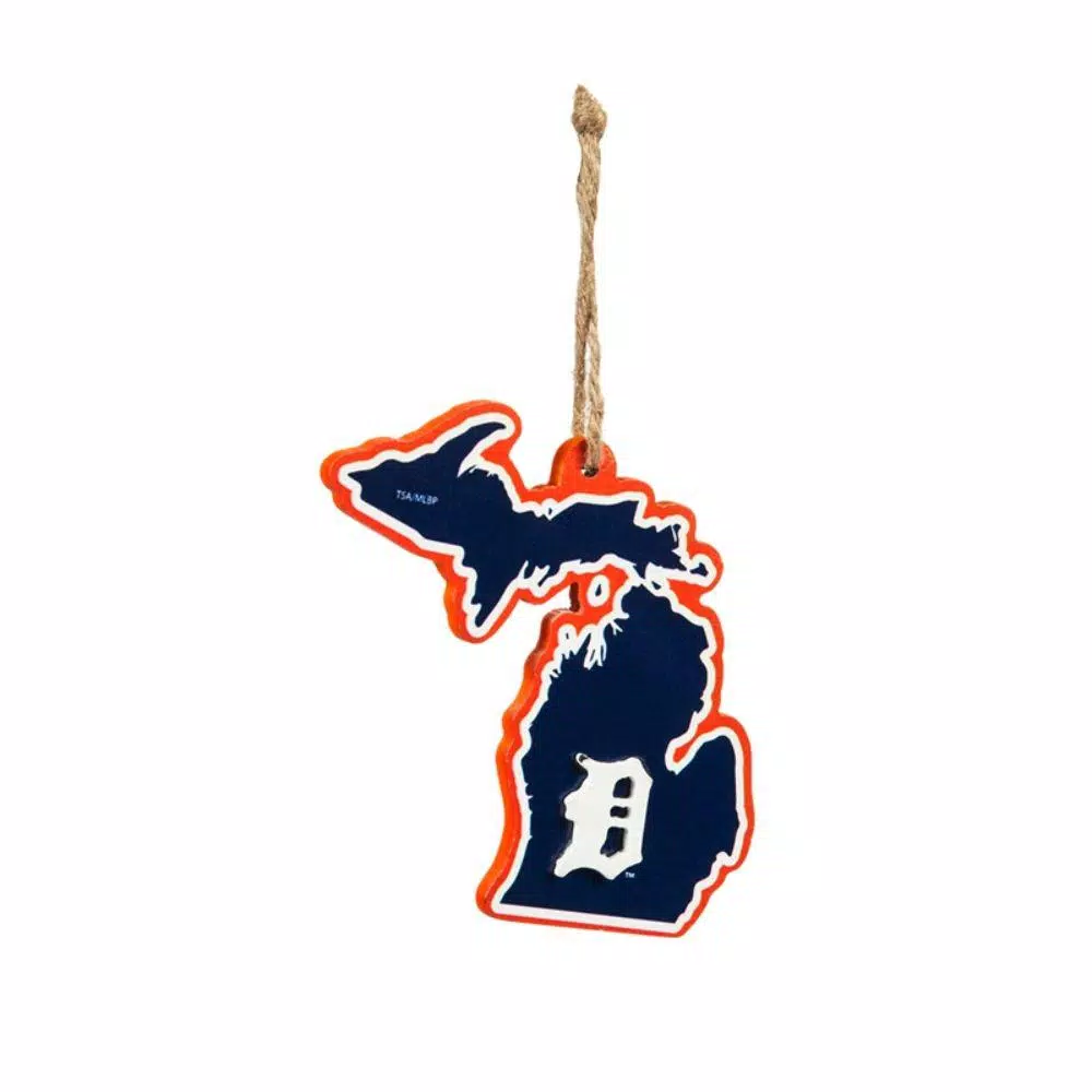 Christmas Tree Decorations Team Sports America Detroit Tigers 5 In. MLB Team State Christmas Ornament 1 Christmas Tree Decorations Team Sports America Detroit Tigers 5 In. MLB Team State Christmas Ornament