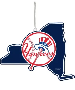 Christmas Tree Decorations Team Sports America New York Yankees 5 In. MLB Team State Christmas Ornament