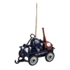 Christmas Tree Decorations Team Sports America New York Yankees 1-3/4 In. MLB Team Wagon Christmas Ornament