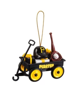 Christmas Tree Decorations Team Sports America Pittsburgh Pirates 1-3/4 In. MLB Team Wagon Christmas Ornament