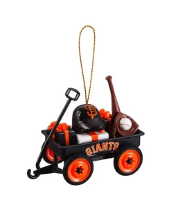 Christmas Tree Decorations Team Sports America San Francisco Giants 1-3/4 In. MLB Team Wagon Christmas Ornament