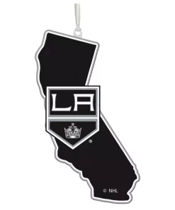 Christmas Tree Decorations Team Sports America Los Angeles Kings 5 In. NHL Team State Christmas Ornament
