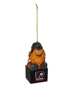 Christmas Tree Decorations Team Sports America Philadelphia Flyers 1-1/2 In. NHL Gritty Mascot Tiki Totem Christmas Ornament