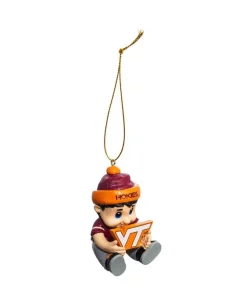 Christmas Tree Decorations Team Sports America Virginia Tech 2 In. NCAA New Lil Fan Christmas Ornament