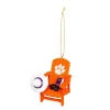 Christmas Tree Decorations Team Sports America Clemson University 3-1/2 In. NCAA Adirondack Chair Christmas Ornament