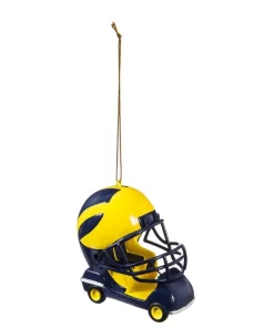 Christmas Tree Decorations Team Sports America University Of Michigan 3 In. NCAA Field Car Christmas Ornament