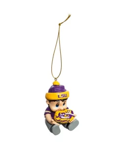 Christmas Tree Decorations Team Sports America Louisiana State University 2 In. NCAA New Lil Fan Christmas Ornament