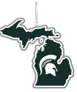 Christmas Tree Decorations Team Sports America Michigan State University 5 In. NCAA Team State Christmas Ornament