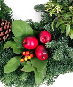 Christmas Greenery VAN ZYVERDEN 24 In. Live Fresh Cut Pacific Northwest Countryside Christmas Wreath -Christmas Tree Decorations Shop van zyverden christmas wreaths 87407 1f 1000