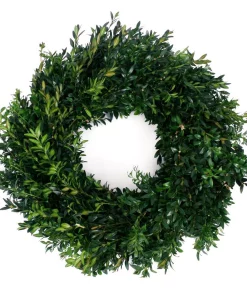 Christmas Greenery VAN ZYVERDEN 22 In. Live Fresh Cut Blue Ridge Mountain Box Wood Christmas Wreath