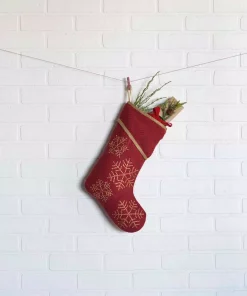 Indoor Christmas Decorations VHC Brands 15 In. Cotton/Nylon Revelry Brick Red Traditional Christmas Decor Stocking 5 Indoor Christmas Decorations VHC Brands 15 In. Cotton/Nylon Revelry Brick Red Traditional Christmas Decor Stocking -Christmas Tree Decorations Shop vhc brands christmas stockings 31990 31 1000