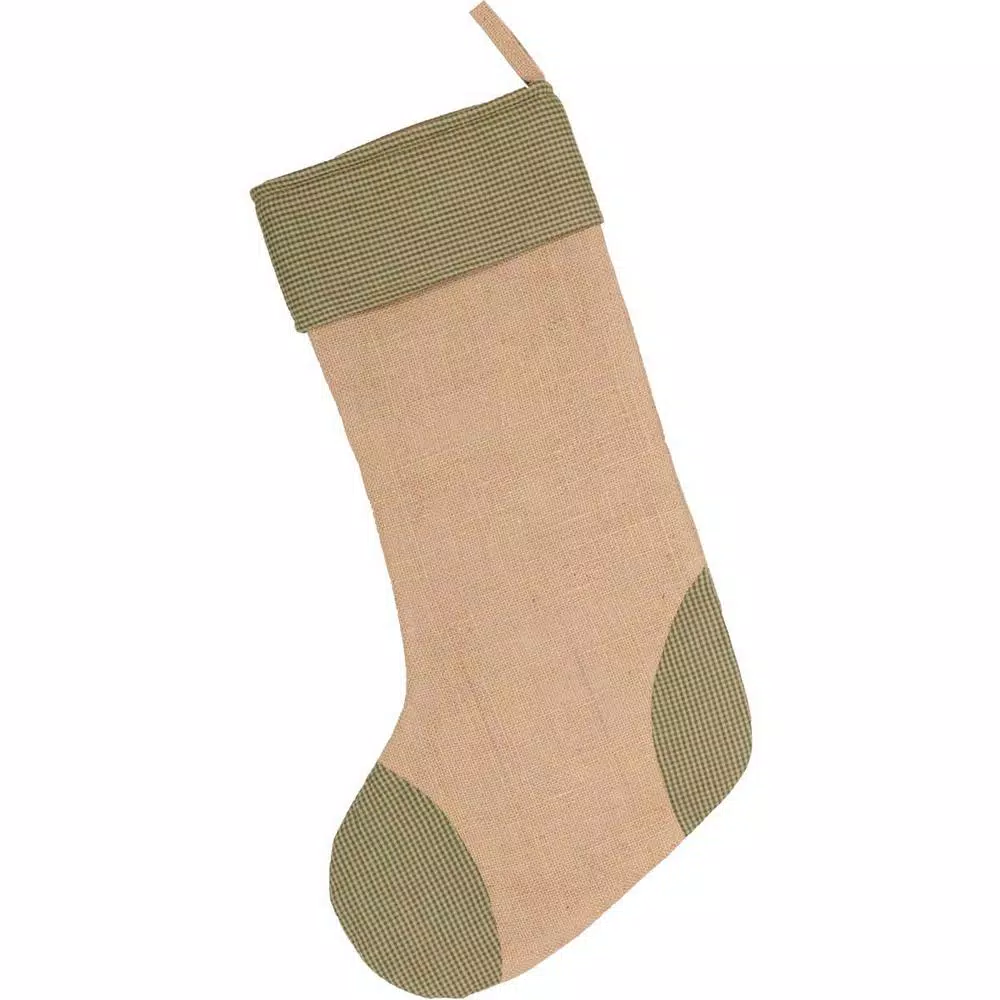 Indoor Christmas Decorations VHC Brands 20 In. Cotton And Jute Red Dolly Star Primitive Christmas Decor Pocket Stocking 2 Indoor Christmas Decorations VHC Brands 20 In. Cotton And Jute Red Dolly Star Primitive Christmas Decor Pocket Stocking - Image 2