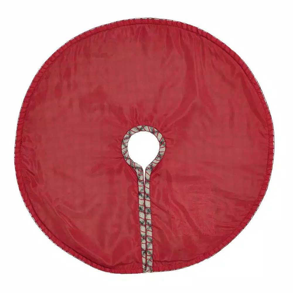 Christmas Tree Decorations VHC Brands 21 In. Weston Slate Grey Traditional Christmas Decor Mini Tree Skirt 2 Christmas Tree Decorations VHC Brands 21 In. Weston Slate Grey Traditional Christmas Decor Mini Tree Skirt - Image 2