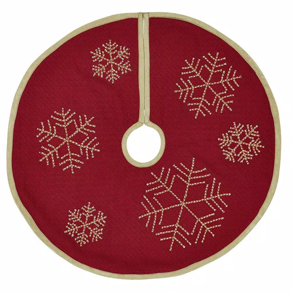 Christmas Tree Decorations VHC Brands 21 In. Revelry Brick Red Traditional Christmas Decor Mini Tree Skirt 1 Christmas Tree Decorations VHC Brands 21 In. Revelry Brick Red Traditional Christmas Decor Mini Tree Skirt