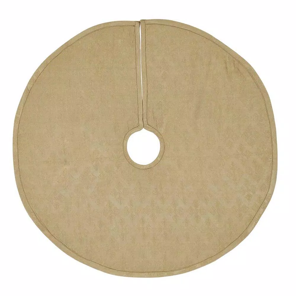 Christmas Tree Decorations VHC Brands 21 In. Revelry Brick Red Traditional Christmas Decor Mini Tree Skirt 2 Christmas Tree Decorations VHC Brands 21 In. Revelry Brick Red Traditional Christmas Decor Mini Tree Skirt - Image 2