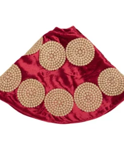 Christmas Tree Decorations VHC Brands 21 In. Red Memories Glam Christmas Decor Mini Tree Skirt -Christmas Tree Decorations Shop vhc brands christmas tree skirts collars 32022 4f 1000