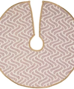 Christmas Tree Decorations VHC Brands 21 In. Magdalene Mauve Purple Glam Christmas Decor Mini Tree Skirt