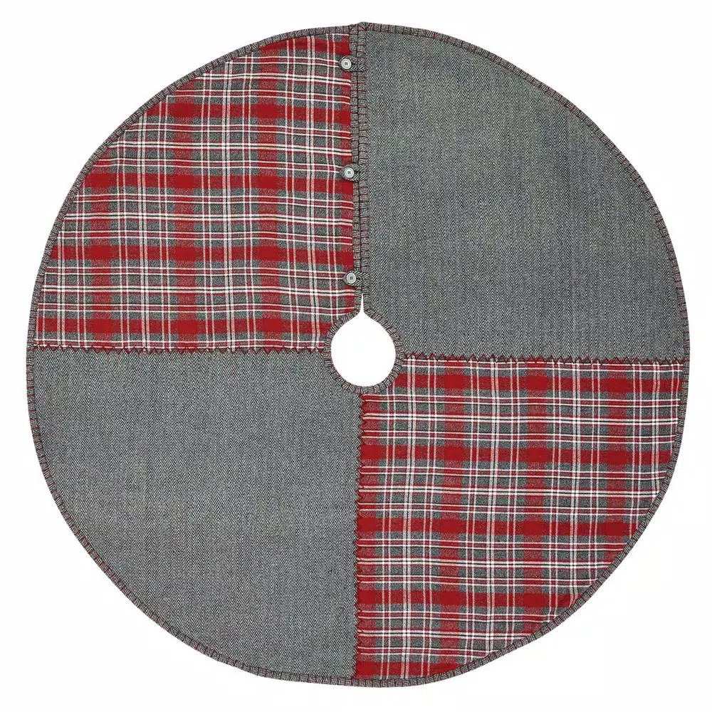 Christmas Tree Decorations VHC Brands 48 In. Anderson Cherry Red Rustic Christmas Decor Patchwork Tree Skirt 1 Christmas Tree Decorations VHC Brands 48 In. Anderson Cherry Red Rustic Christmas Decor Patchwork Tree Skirt