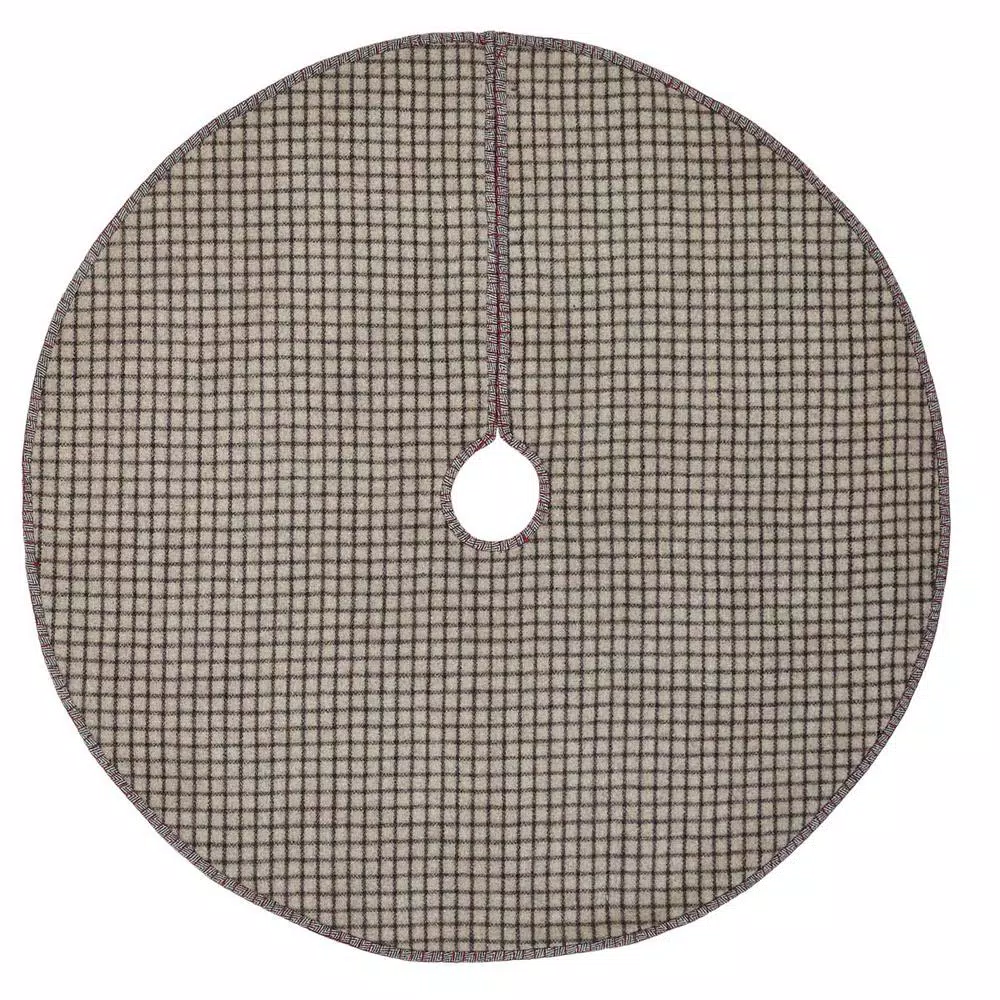 Christmas Tree Decorations VHC Brands 48 In. Anderson Cherry Red Rustic Christmas Decor Patchwork Tree Skirt 2 Christmas Tree Decorations VHC Brands 48 In. Anderson Cherry Red Rustic Christmas Decor Patchwork Tree Skirt - Image 2