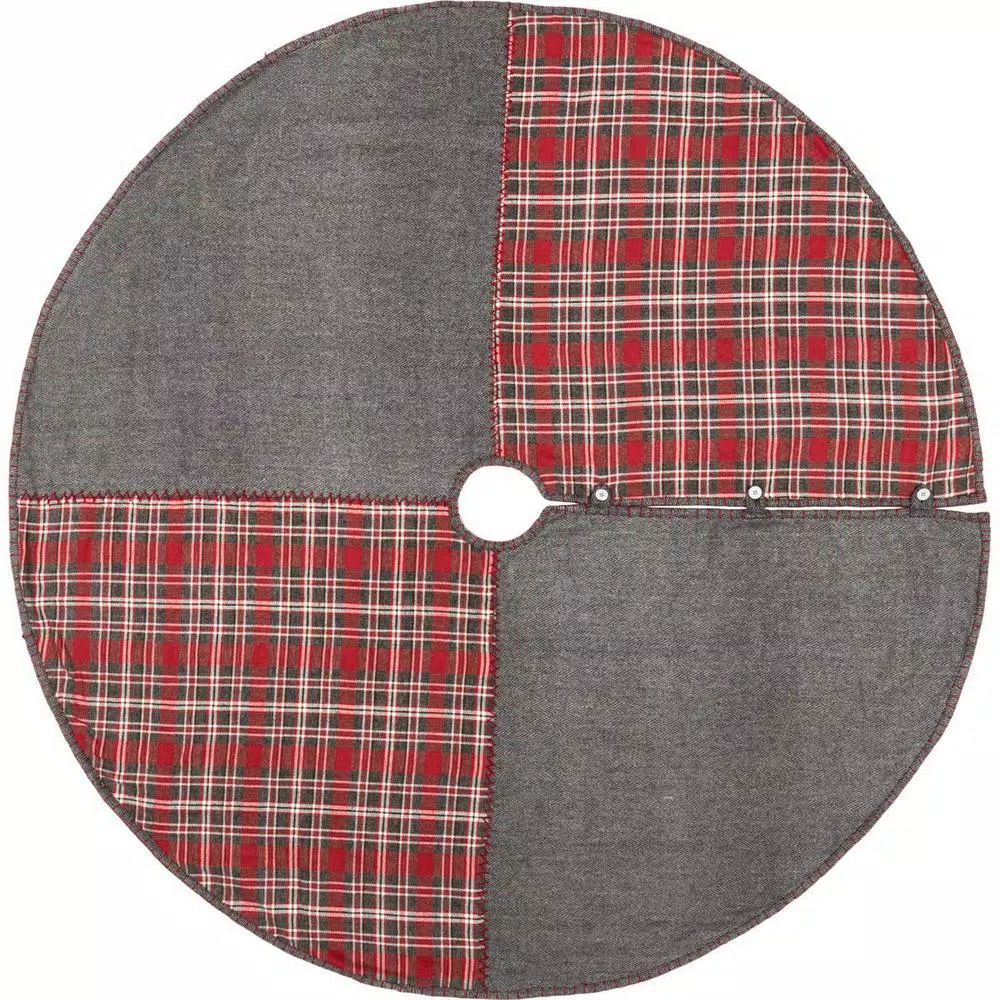Christmas Tree Decorations VHC Brands 60 In. Anderson Cherry Red Rustic Christmas Decor Patchwork Tree Skirt 1 Christmas Tree Decorations VHC Brands 60 In. Anderson Cherry Red Rustic Christmas Decor Patchwork Tree Skirt