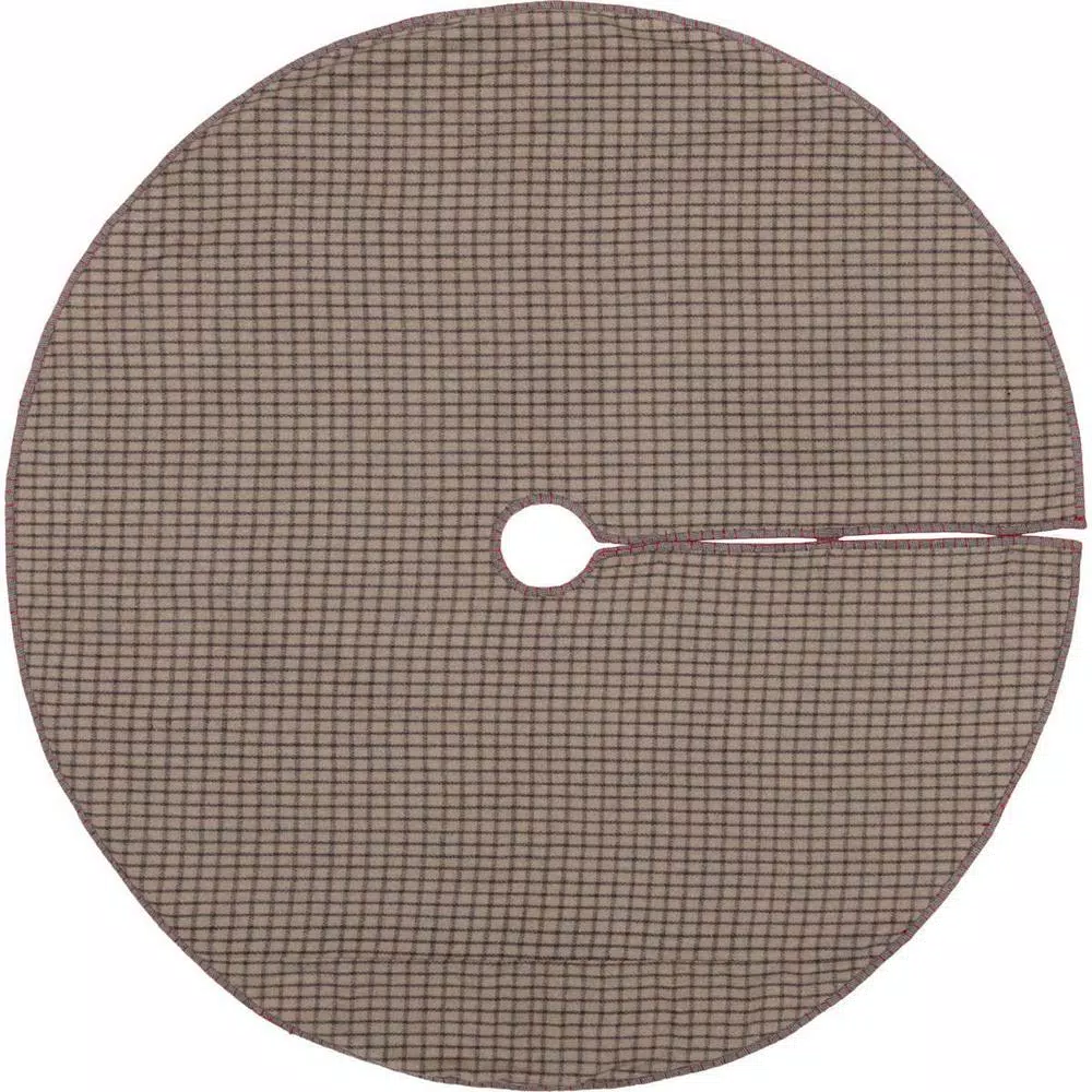 Christmas Tree Decorations VHC Brands 60 In. Anderson Cherry Red Rustic Christmas Decor Patchwork Tree Skirt 2 Christmas Tree Decorations VHC Brands 60 In. Anderson Cherry Red Rustic Christmas Decor Patchwork Tree Skirt - Image 2