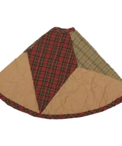 Christmas Tree Decorations VHC Brands 21 In. Tea Star Dark Tan Traditional Christmas Decor Mini Tree Skirt -Christmas Tree Decorations Shop vhc brands christmas tree skirts collars 38095 4f 1000