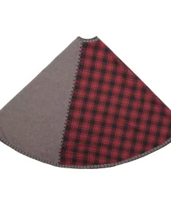Christmas Tree Decorations VHC Brands 48 In. Andes Charcoal Grey Rustic Christmas Decor Tree Skirt -Christmas Tree Decorations Shop vhc brands christmas tree skirts collars 42367 4f 1000