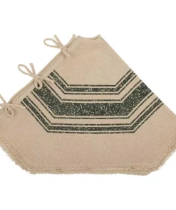 Christmas Tree Decorations VHC Brands 48 In. Green Vintage Burlap Stripe Farmhouse Christmas Decor Tree Skirt 6 Christmas Tree Decorations VHC Brands 48 In. Green Vintage Burlap Stripe Farmhouse Christmas Decor Tree Skirt -Christmas Tree Decorations Shop vhc brands christmas tree skirts collars 42461 4f 1000