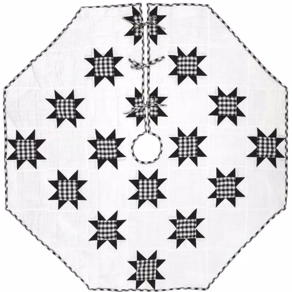 Christmas Tree Decorations VHC Brands 60 In. Black Emmie Farmhouse Christmas Decor Patchwork Tree Skirt 1 Christmas Tree Decorations VHC Brands 60 In. Black Emmie Farmhouse Christmas Decor Patchwork Tree Skirt