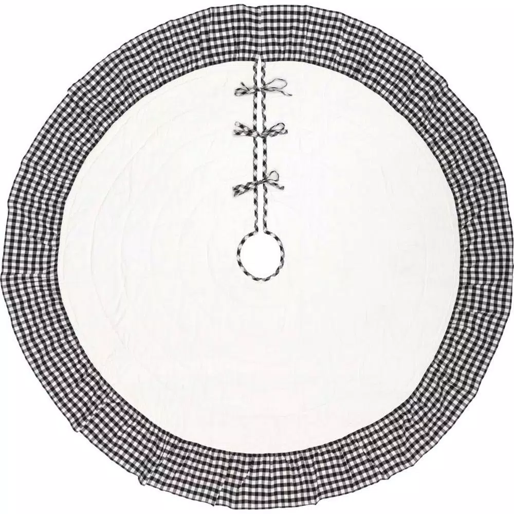 Christmas Tree Decorations VHC Brands 60 In. Black Emmie Farmhouse Christmas Decor Ruffled Tree Skirt 1 Christmas Tree Decorations VHC Brands 60 In. Black Emmie Farmhouse Christmas Decor Ruffled Tree Skirt