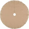 Christmas Tree Decorations VHC Brands 48 In. Jute Burlap Natural Tan Holiday Rustic And Lodge Decor Tree Skirt