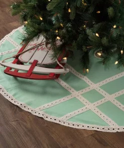 Christmas Tree Decorations VHC Brands 60 In. Mint Margot Farmhouse Christmas Decor Tree Skirt 7 Christmas Tree Decorations VHC Brands 60 In. Mint Margot Farmhouse Christmas Decor Tree Skirt -Christmas Tree Decorations Shop vhc brands christmas tree skirts collars 42578 31 1000