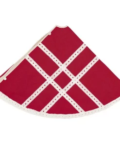 Christmas Tree Decorations VHC Brands 60 In. Red Margot Farmhouse Christmas Decor Tree Skirt 6 Christmas Tree Decorations VHC Brands 60 In. Red Margot Farmhouse Christmas Decor Tree Skirt -Christmas Tree Decorations Shop vhc brands christmas tree skirts collars 42582 4f 1000