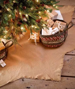 Christmas Tree Decorations VHC Brands 48 In. Burlap Natural Tan Farmhouse Christmas Decor Tree Skirt 13 Christmas Tree Decorations VHC Brands 48 In. Burlap Natural Tan Farmhouse Christmas Decor Tree Skirt -Christmas Tree Decorations Shop vhc brands christmas tree skirts collars 6176 31 1000