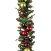 Christmas Greenery Village Lighting Company 9 Ft. Pre-Lit LED Festive Holiday Garland