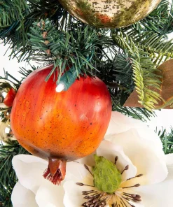 Christmas Greenery Village Lighting Company 9 Ft. Pre-Lit LED Magnolia Orchard Garland -Christmas Tree Decorations Shop village lighting company christmas garland v 20681 1f 1000