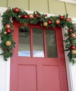 Christmas Greenery Village Lighting Company 9 Ft. Pre-Lit LED Christmas Classic Garland -Christmas Tree Decorations Shop village lighting company christmas garland v 20711 1f 1000