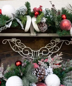 Christmas Greenery Village Lighting Company 9 Ft. Pre-Lit LED Frosted Wonderland Garland -Christmas Tree Decorations Shop village lighting company christmas garland v 20717 1f 1000