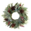 Christmas Greenery Village Lighting Company 24 In. Winter Frost Wreath
