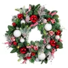 Christmas Greenery Village Lighting Company 30 In. Pre-Lit LED Nordic Wreath