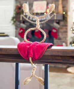 Indoor Christmas Decorations Village Lighting Company Banister Garland Ties -Christmas Tree Decorations Shop village lighting company stocking holders v 11099 dlx red rs 4f 1000