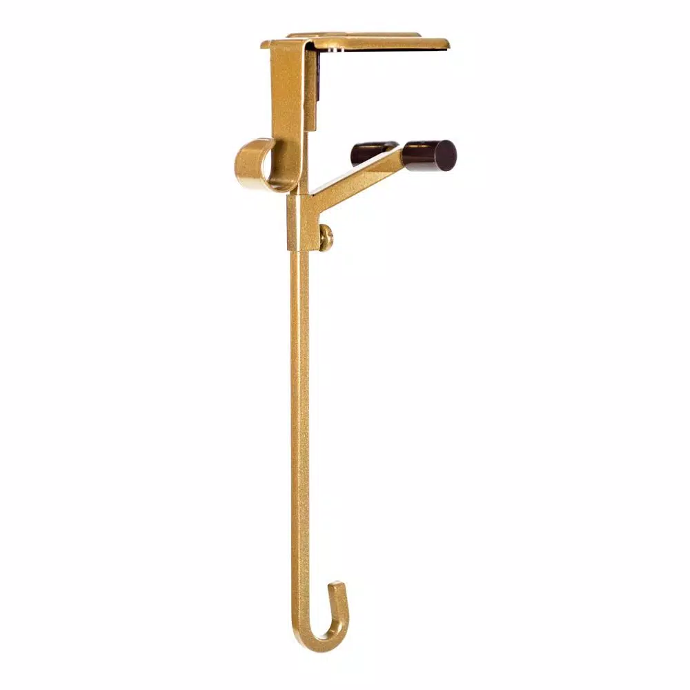 Indoor Christmas Decorations Village Lighting Company Gold Mantle Garland And Stocking Holder 3-Pack 2 Indoor Christmas Decorations Village Lighting Company Gold Mantle Garland And Stocking Holder 3-Pack - Image 2