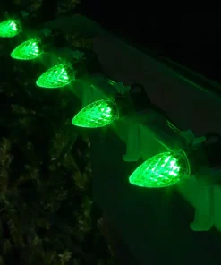 Christmas Lights Wintergreen Lighting OptiCore C7 LED Green Faceted Christmas Light Bulbs (25-Pack) 8 Christmas Lights Wintergreen Lighting OptiCore C7 LED Green Faceted Christmas Light Bulbs (25-Pack) -Christmas Tree Decorations Shop wintergreen lighting christmas light bulbs 72625 4f 1000