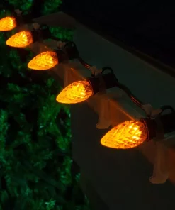 Christmas Lights Wintergreen Lighting OptiCore C7 LED Gold Faceted Christmas Light Bulbs (25-Pack) -Christmas Tree Decorations Shop wintergreen lighting christmas light bulbs 72628 4f 1000