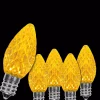 Christmas Lights Wintergreen Lighting OptiCore C7 LED Gold Faceted Christmas Light Bulbs (25-Pack)