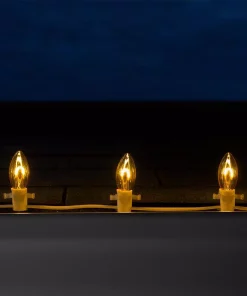 Christmas Lights Wintergreen Lighting FlexFilament C9 LED Shatterproof Gold Vintage Edison Christmas Light Bulbs (5-Pack) 7 Christmas Lights Wintergreen Lighting FlexFilament C9 LED Shatterproof Gold Vintage Edison Christmas Light Bulbs (5-Pack) -Christmas Tree Decorations Shop wintergreen lighting christmas light bulbs 80674 1f 1000