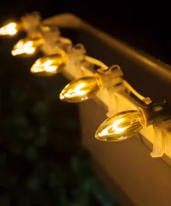 Christmas Lights Wintergreen Lighting FlexFilament C9 LED Shatterproof Gold Vintage Edison Christmas Light Bulbs (5-Pack) 6 Christmas Lights Wintergreen Lighting FlexFilament C9 LED Shatterproof Gold Vintage Edison Christmas Light Bulbs (5-Pack) -Christmas Tree Decorations Shop wintergreen lighting christmas light bulbs 80674 4f 1000