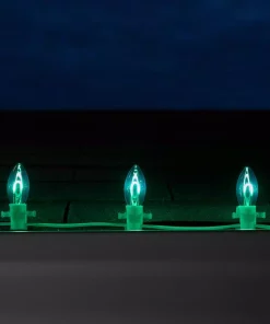 Christmas Lights Wintergreen Lighting FlexFilament C9 LED Shatterproof Green Vintage Edison Christmas Light Bulbs (5-Pack) 7 Christmas Lights Wintergreen Lighting FlexFilament C9 LED Shatterproof Green Vintage Edison Christmas Light Bulbs (5-Pack) -Christmas Tree Decorations Shop wintergreen lighting christmas light bulbs 80676 1f 1000